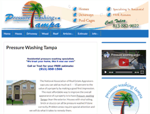 Tablet Screenshot of pressure-washing-tampa.com